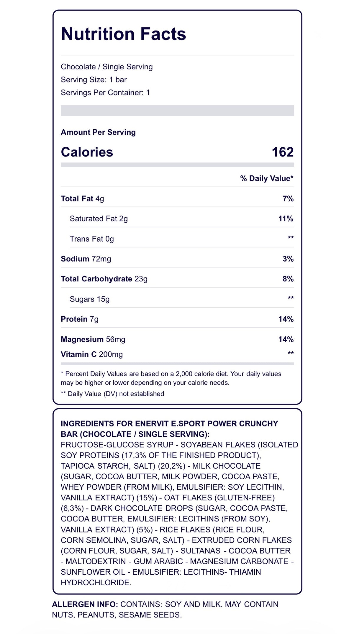 Enervit E.SPORT Power Crunchy Bar